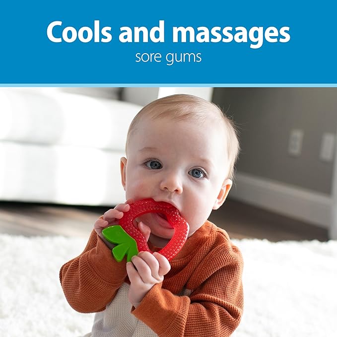 Dr. Brown's AquaCool Water-Filled Baby Teether, Cools & Massages Sore Gums 2 Pack, 3m+