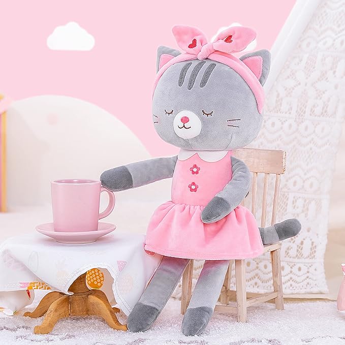 Lazada Stuffed Cat Dolls Animal Kitty Plush Toy Baby Girl 16"