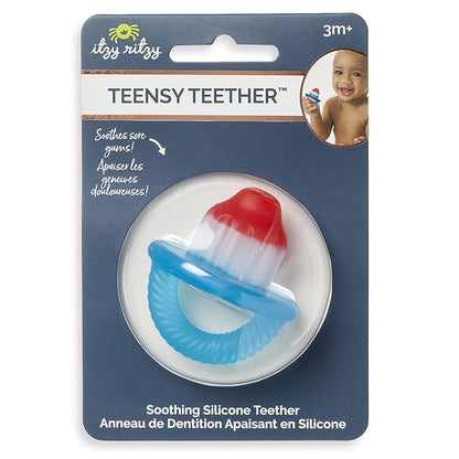 Itzy Ritzy Silicone Teensy Teether - Flexible, Soft & Hollow 3 Months