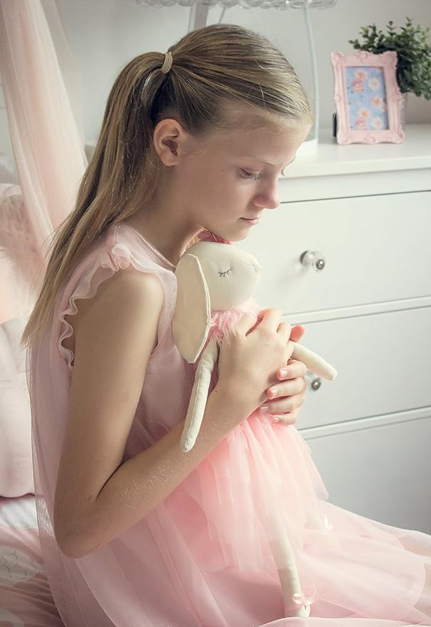 Lilly The Bunny | Beautiful Cream Cotton Linen Plush Doll with Floppy Ears, Arms & Legs