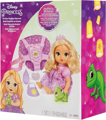 Disney Princess Rapunzel Baby Doll Deluxe with Tiara, Carrier