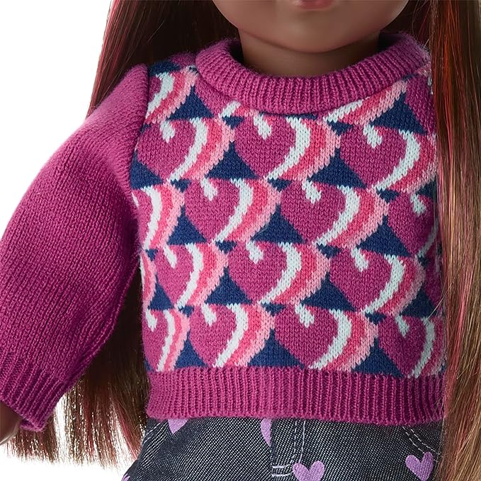 American Girl Truly Me 18-inch Doll School-Day Style Outfit with Cardigan, Tee, and Pair of Sneakers, For Ages 6+