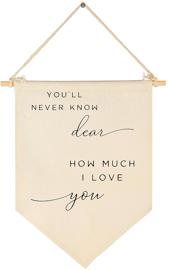 You'll Never Know-I Love You-Flag Sign Gifts for Baby Newborn