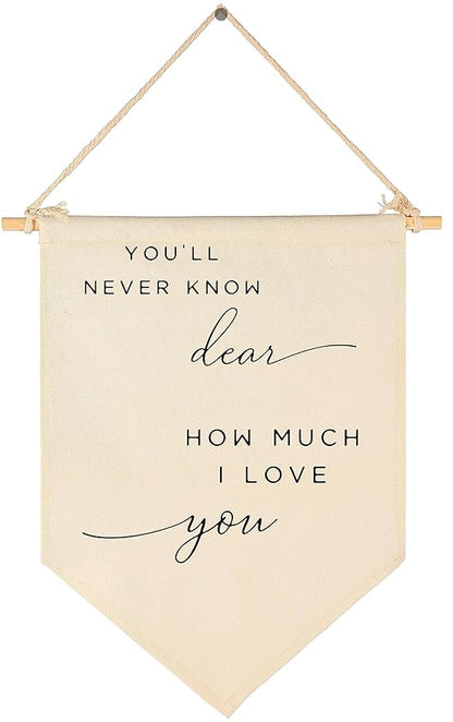 You'll Never Know-I Love You-Flag Sign Gifts for Baby Newborn