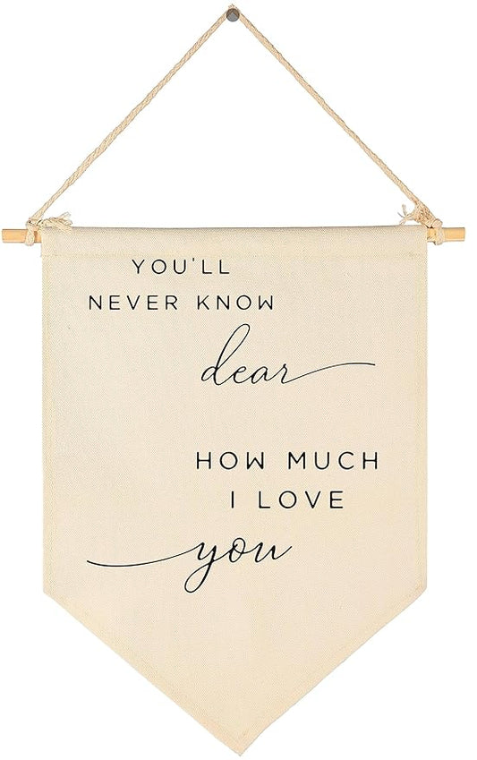 You'll Never Know-I Love You-Flag Sign Gifts for Baby Newborn