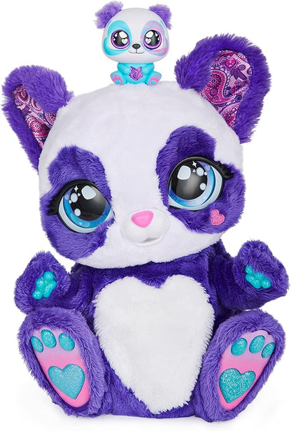 Interactive Panda-Roo Plush Toy with Mystery Baby-Roo Surprise - Over 150 Sounds & Actions, 10+ Engaging Games 5+