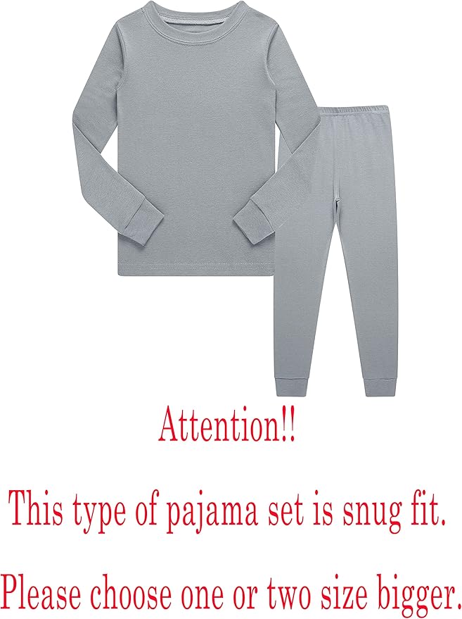 Family Feeling Little Big Boy Pajamas Sets 100% Cotton Pjs