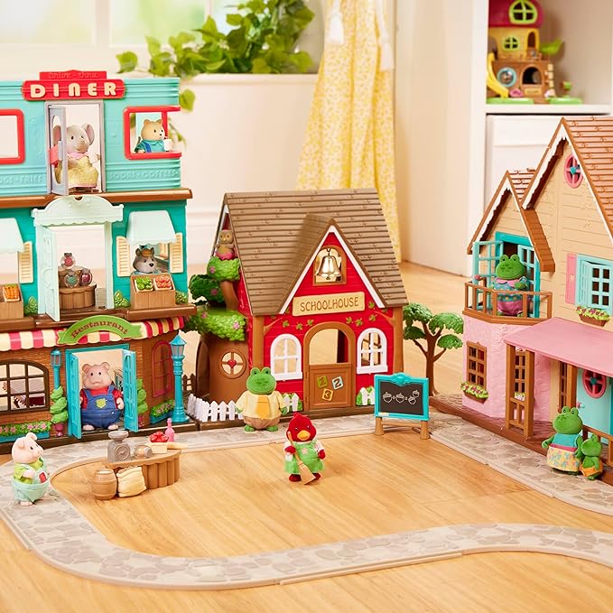 Li’l Woodzeez – 13Pcs Baby Sitter Playset 3 Doll 3+