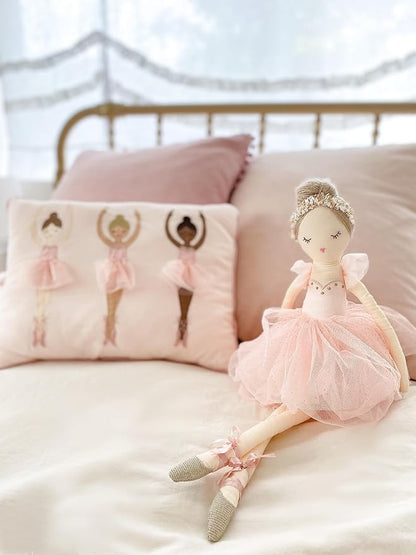 MON AMI Belle The Ballerina Stuffed Doll – 22”, Plush Ballerina Doll for Girls