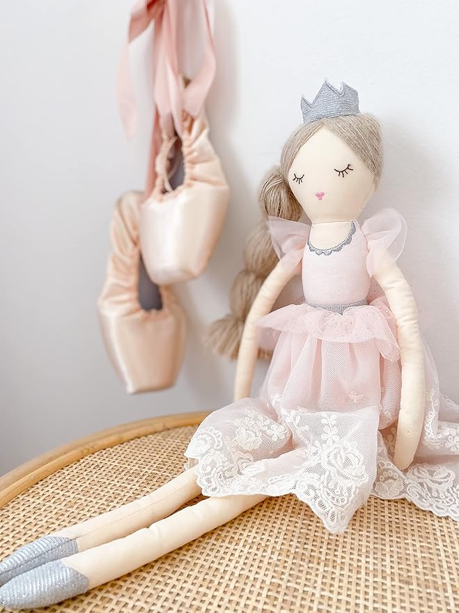 MON AMI Princess Doll Olivia – 22”, Soft & Elegant Stuffed Plush Princess Doll