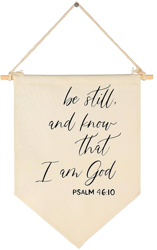 Be Still And Know That I Am God - Scripture Wall Banner Decor-Christian Wall Sign-Flag Decor for Living Room,Bedroom