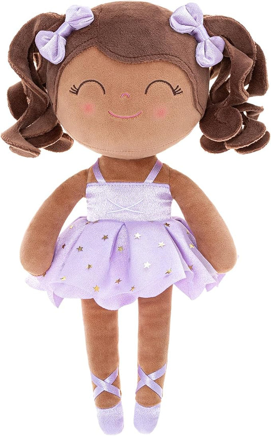 Gloveleya Baby Dolls Soft Snuggly Curly Hair Ballerina Doll First 14inches Ballerina