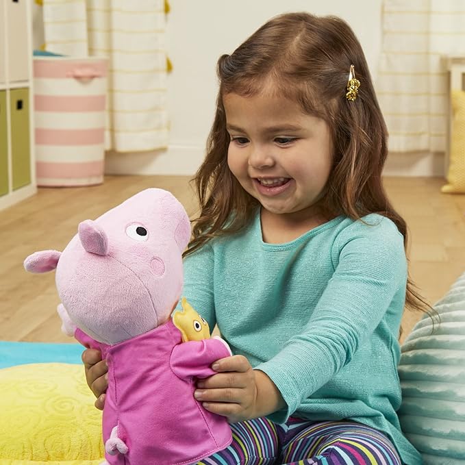 Peppa Pig Peppa’s Bedtime Lullabies Singing Plush Doll, 11 Inch Interactive Stuffed Animal 18 Month