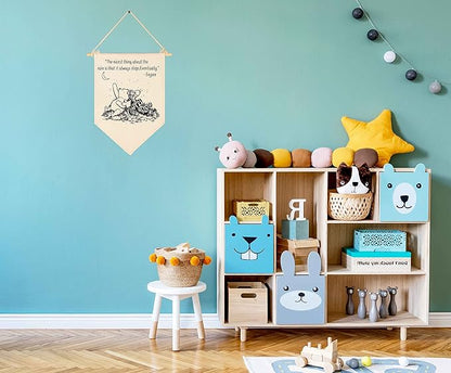 Winie Nursery Flag the Pooh,Nursery Wall Decor