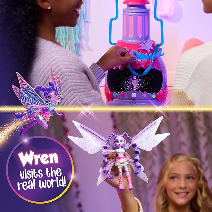HOLOBRITE Pixie Lantern, Virtual Dancing and Interactive Games, Includes 5-inch Pixie Doll, Over 200 Ways to Play