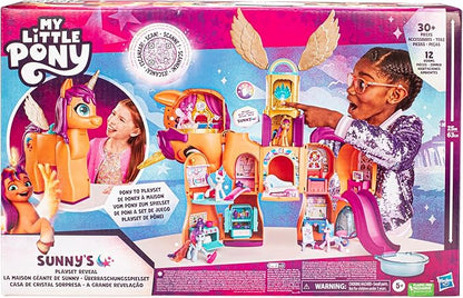 My Little Pony Toys, Sunny's Playset Reveal, 25-Inch-Tall Transforming Doll Playsets and Interactive Toys for 5 Year Old Girls & Boys (Amazon Exclusive)