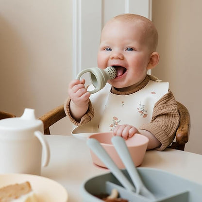 mushie Silicone Baby Fresh Fruit & Food Feeder Pacifier | 6 Months+