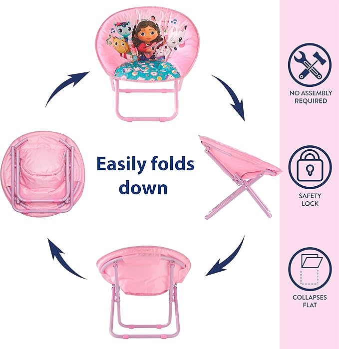 Idea Nuova Gabby's Dollhouse Saucer Chair