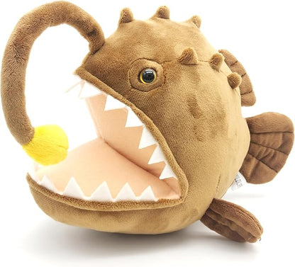 JIANEEXSQ Realistic Angler Fish Stuffed Animal Doll, Simulation Anglerfish Plush Toy