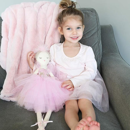 Mon Ami Swan Princess Ballerina Doll - 22", Soft Elegant Plush Doll for Little Girls