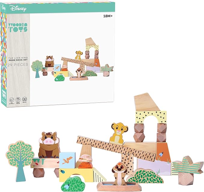 Just Play Disney Wooden Toys The Lion King Pride Rock 18 Month