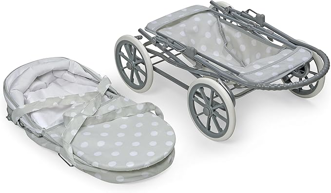 Badger Basket Toy Doll Just Like Mommy 3-in-1 Doll Pram 22 inch