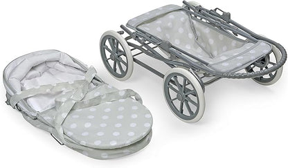 Badger Basket Toy Doll Just Like Mommy 3-in-1 Doll Pram 22 inch