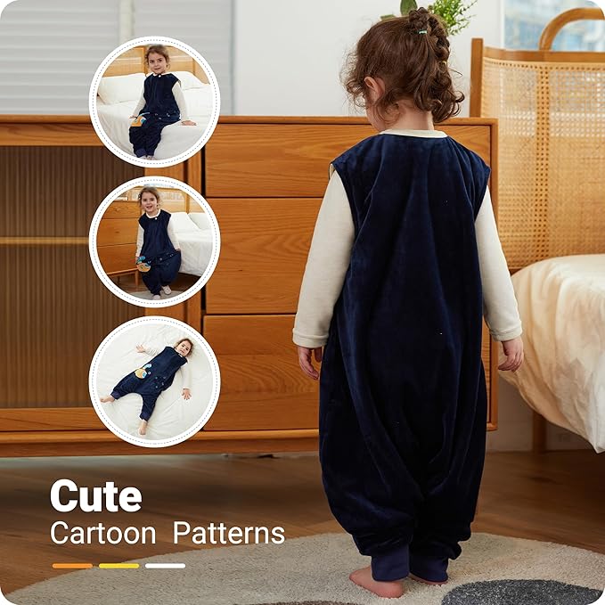 Infant Toddler Sleeping Bag, Baby Sleeping Sack Sleeveless 4 Season 5-6T, Dragon