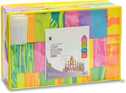 Morvat 300 Piece Colorful Soft EVA Foam Building Blocks Set, Waterproof Play Toy for Children