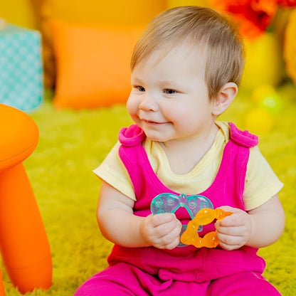Bright Starts Chill & Teethe Water-Filled BPA-Free Baby Teething Toy, 3 Months+