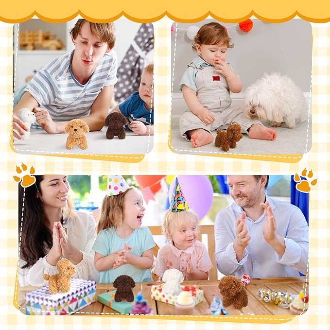 Liliful Puppy Dogs Stuffed Animals Bulk Assorted Mini Dog Doll 50 Pcs