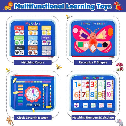 HONGDDY Busy Board Montessori Toys for Toddler, Sensory Board Toy