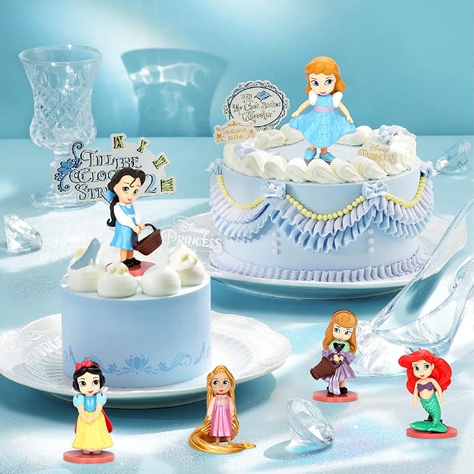 Cartoon Princess Action Figures Set, 11PCS Cute Princess Doll Figurines for Themed Party Decoration