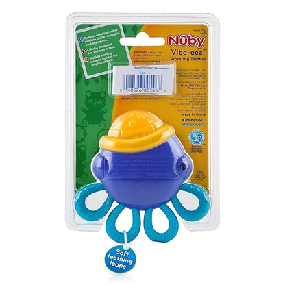 Nuby Vibe-eez Vibrating Teether - Battery Powered 3+ Months