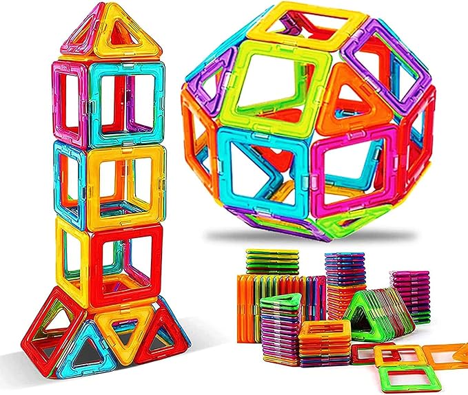 Magnetic Blocks Tough Building Tiles STEM Toys for 3+ Year (D-14)