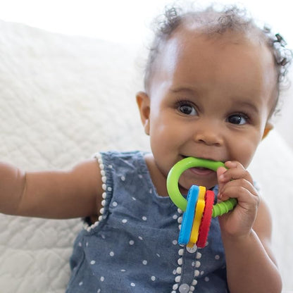 Dr. Brown's Learning Loop, Baby Teether Ring with Multiple Shapes & Textures 100% Silicone, 3m+