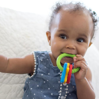 Dr. Brown's Learning Loop, Baby Teether Ring with Multiple Shapes & Textures 100% Silicone, 3m+