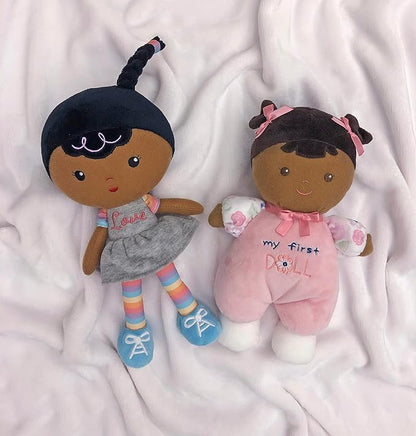 Baby Starters Plush Snuggle Buddy Black Baby Doll, Willow 11 inch