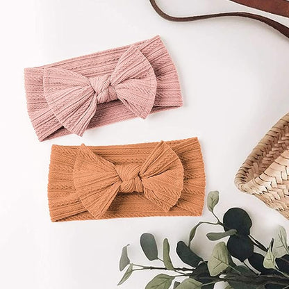 Niceye Handmade Baby Headbands Stretchy Nylon Headband with Bows 12