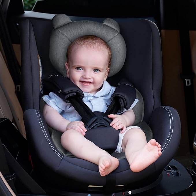 Baby Support Cushion - Breathable 3D Mesh Infant Insert for Strollers, Car Seats, High Chairs, and More - Perfect for Newborns (Grey)