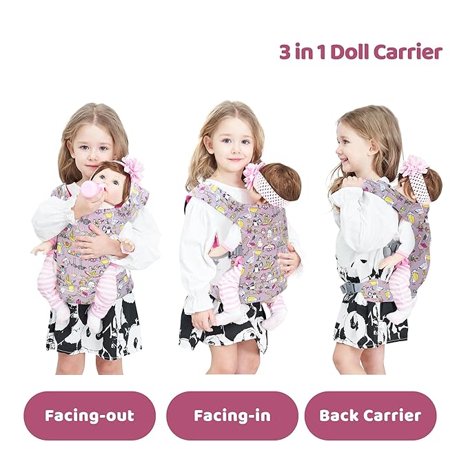 Baby Doll Carrier Front and Back Baby Doll Accessories Backpack