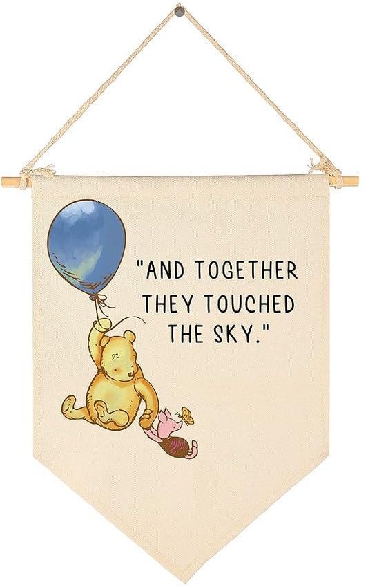 Winie Nursery Flag the Pooh,Nursery Wall Decor