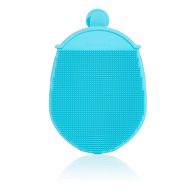 Frida Baby DermaFrida the Bath Mitt | Toddler Quick-Dry Body Bath Brush, Silicone