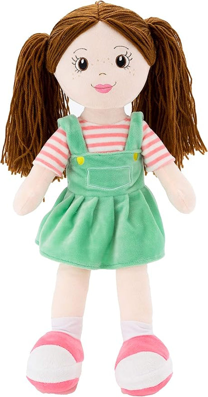 Plushible Soft Baby Doll - 18 Inch Rag Dolls for Girls, Infants & Babies 1 Year