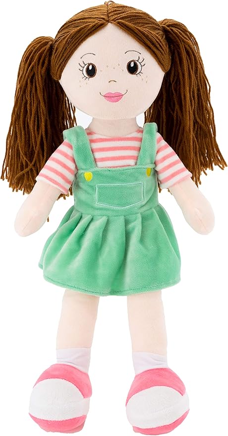 Plushible Soft Baby Doll - 18 Inch Rag Dolls for Girls, Infants & Babies 1 Year