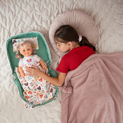 Baby Doll Bed - Portable Doll Bassinet 21 inches