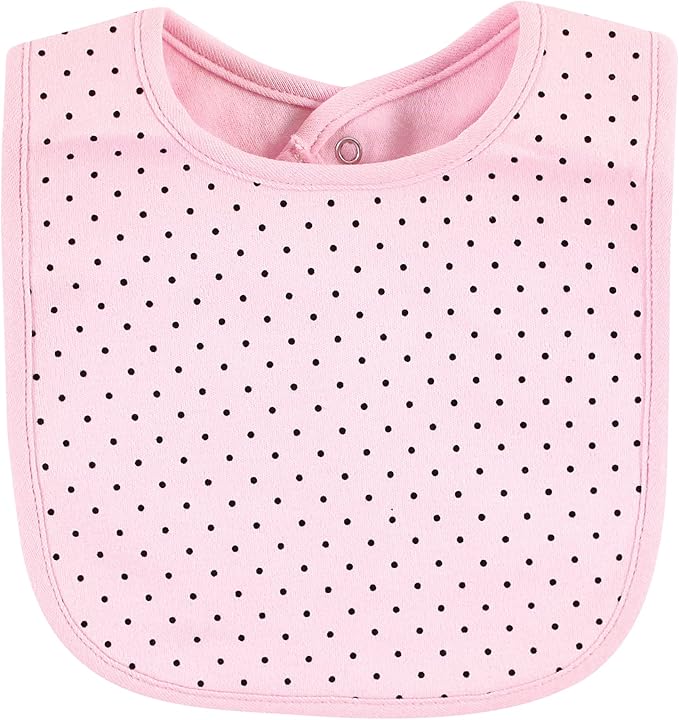 Hudson Baby Unisex BabyCotton Bib and Headband or Caps Set