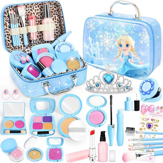 INNOCHEER Pretend Makeup for Toddlers, Toy Play Makeup Set for Kids 3-5 2 3 4 5 6 7+