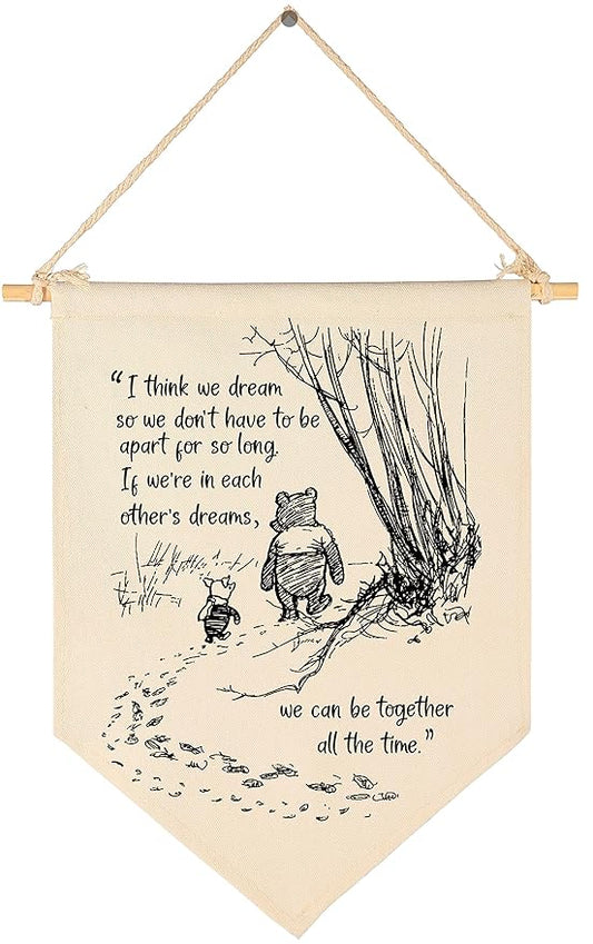 Winie Nursery Flag the Pooh,Nursery Wall Decor