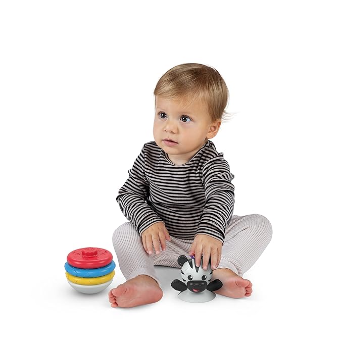 Baby Einstein Stack & Wobble Zen BPA Free Teether Toy 3 Months